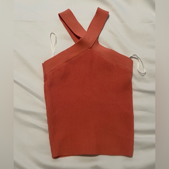 Babaton Scuplt Knit Criss Cross Crop Tank - Picture 2 of 3